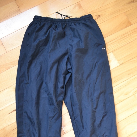 nike woven pants blue